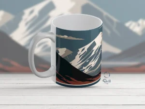 Taza Blanca 11oz Montañas Everest – ¡Naturaleza a tu alcance!