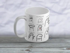 Taza Blanca 11oz – "Guapo, Hermoso, Poderoso, Soy Precioso" 😎✨
