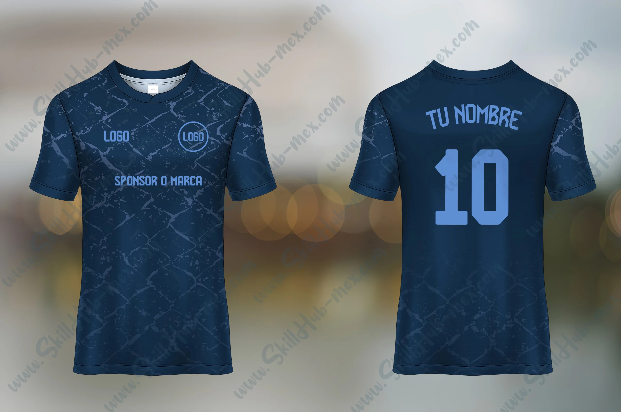 ⚽ Mockup de Playera Deportiva para Fútbol – 🖌️ PSD Editable