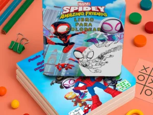 Libro para Colorear Spider-Man 16 Pág. Fiesta (Físico) 🕷️🕸️