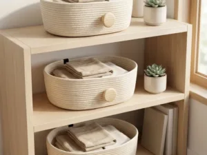 Set de 3 Cestas Organizadoras Nórdicas de Algodón 🌿✨