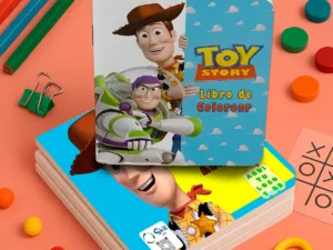 Libro para Colorear Toy Story 16 Pág. Fiesta 🪁🧸(Físico)
