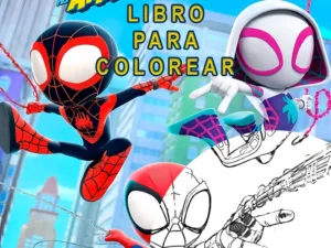 🕷️Libro para Colorear Spider-Man 16 Pág. Fiesta (Digital)🕸️
