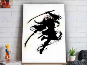 Póster Metálico Demon Slayer Kimetsu no Yaiba Arte Anime - Cuadro de Metal 21x28 cm