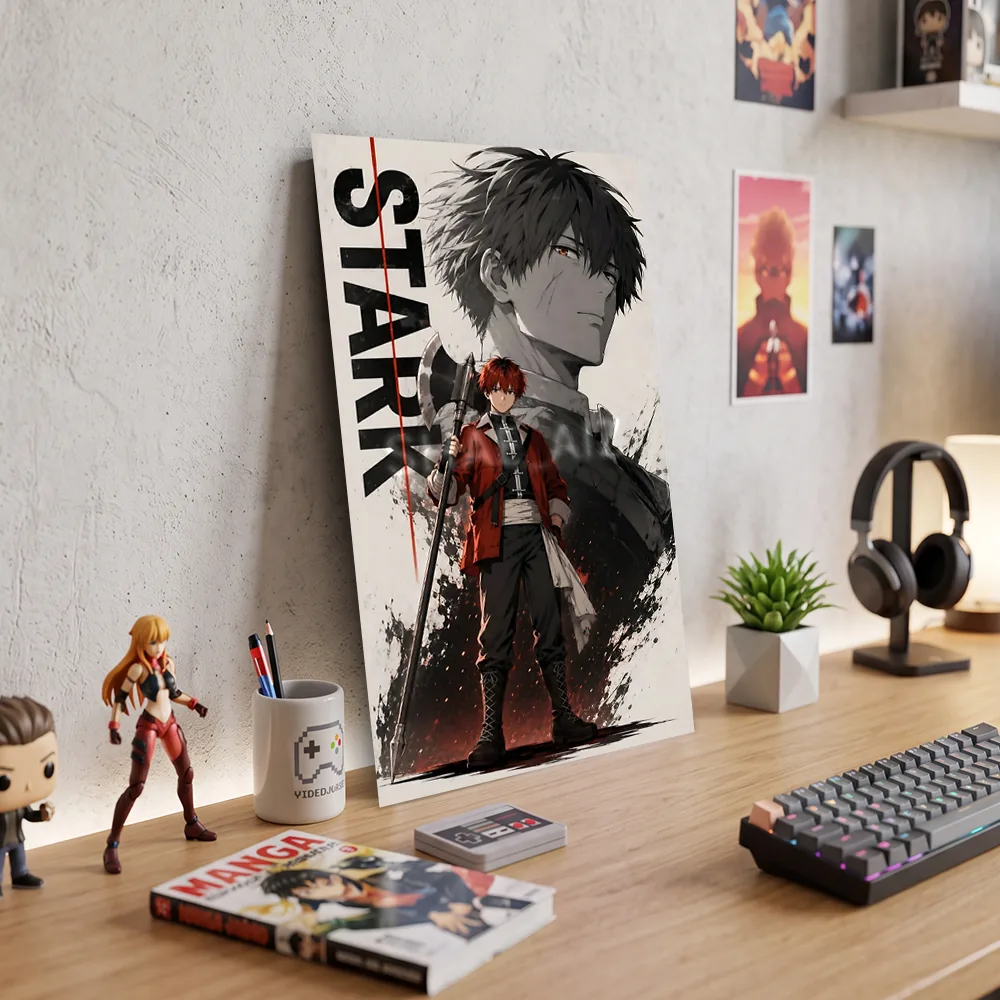 Póster Metálico Stark Sousou no Frieren Anime - Cuadro de Metal 21x28 cm - Imagen 4