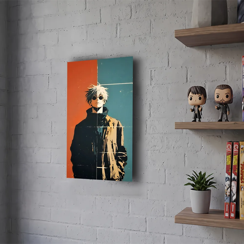 Póster Metálico Satoru Gojo Jujutsu Kaisen - Cuadro de Metal Anime 21x28 cm - Imagen 2