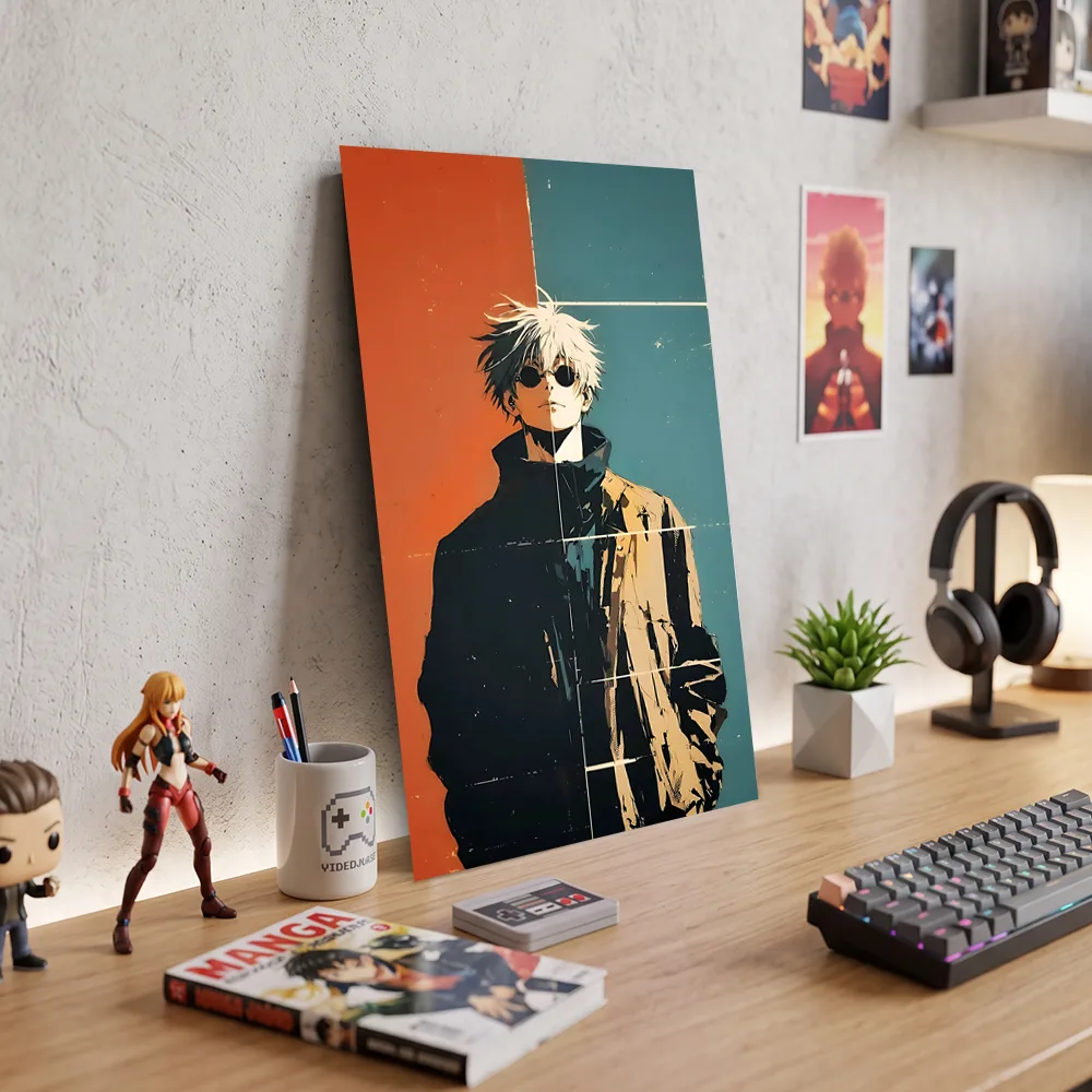 Póster Metálico Satoru Gojo Jujutsu Kaisen - Cuadro de Metal Anime 21x28 cm - Imagen 3