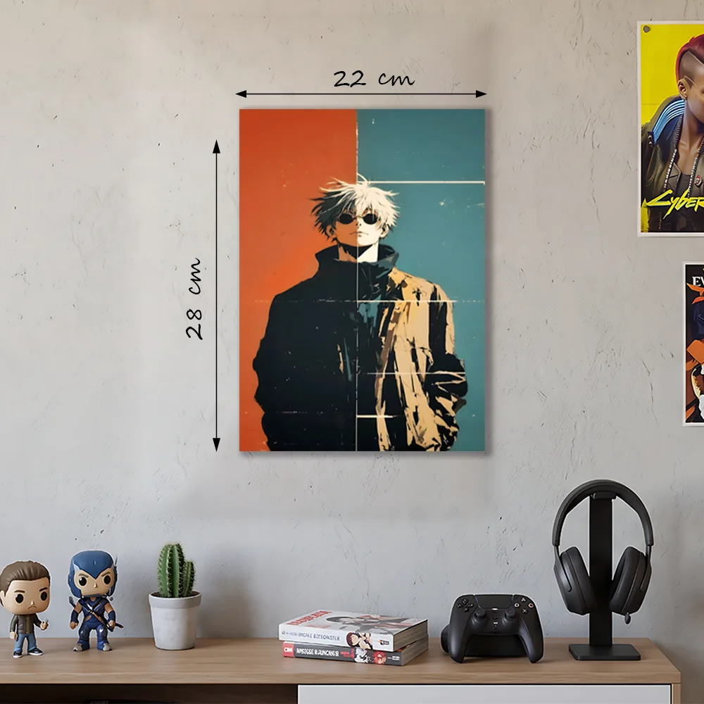 Póster Metálico Satoru Gojo Jujutsu Kaisen - Cuadro de Metal Anime 21x28 cm - Imagen 4