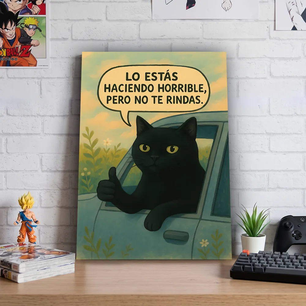Póster Metálico Meme Lo Estás Haciendo Horrible - Cuadro de Metal Humor 21x28 cm - Imagen 2