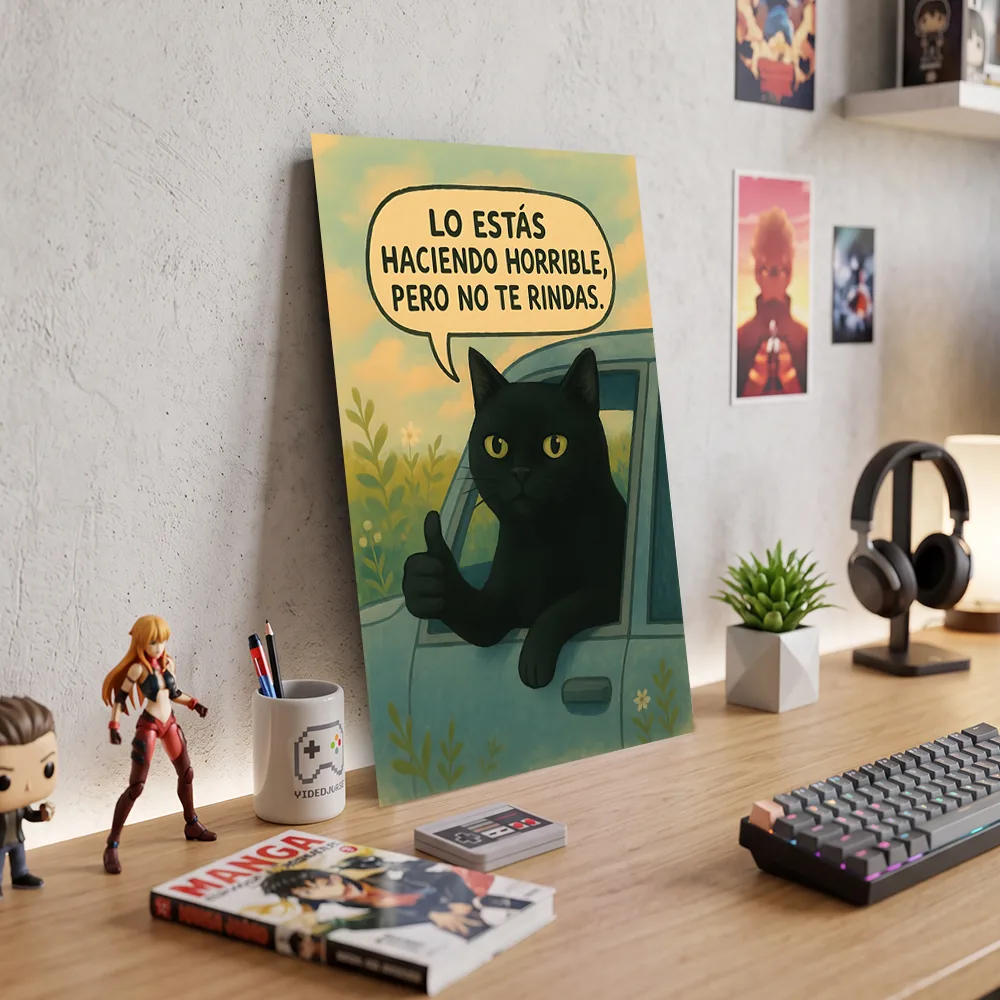 Póster Metálico Meme Lo Estás Haciendo Horrible - Cuadro de Metal Humor 21x28 cm - Imagen 3
