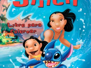 🎨 Libro para Colorear Lilo y Stitch 16 Pág. Laminado Fiesta 🎉 (Digital)