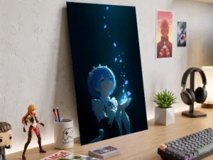 Póster Metálico Rem Re:Zero Anime - Cuadro de Metal Sublimado 21x28 cm