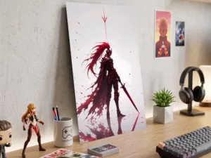 Póster Metálico Igris Commander Solo Leveling - Cuadro de Metal Manhwa 21x28 cm