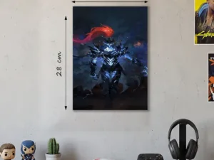 Póster Metálico Igris de Frente Solo Leveling - Cuadro de Metal 21x28 cm