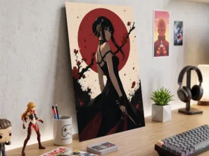 Póster Metálico Yor Forger Spy x Family - Cuadro de Metal Sublimado 21x28 cm