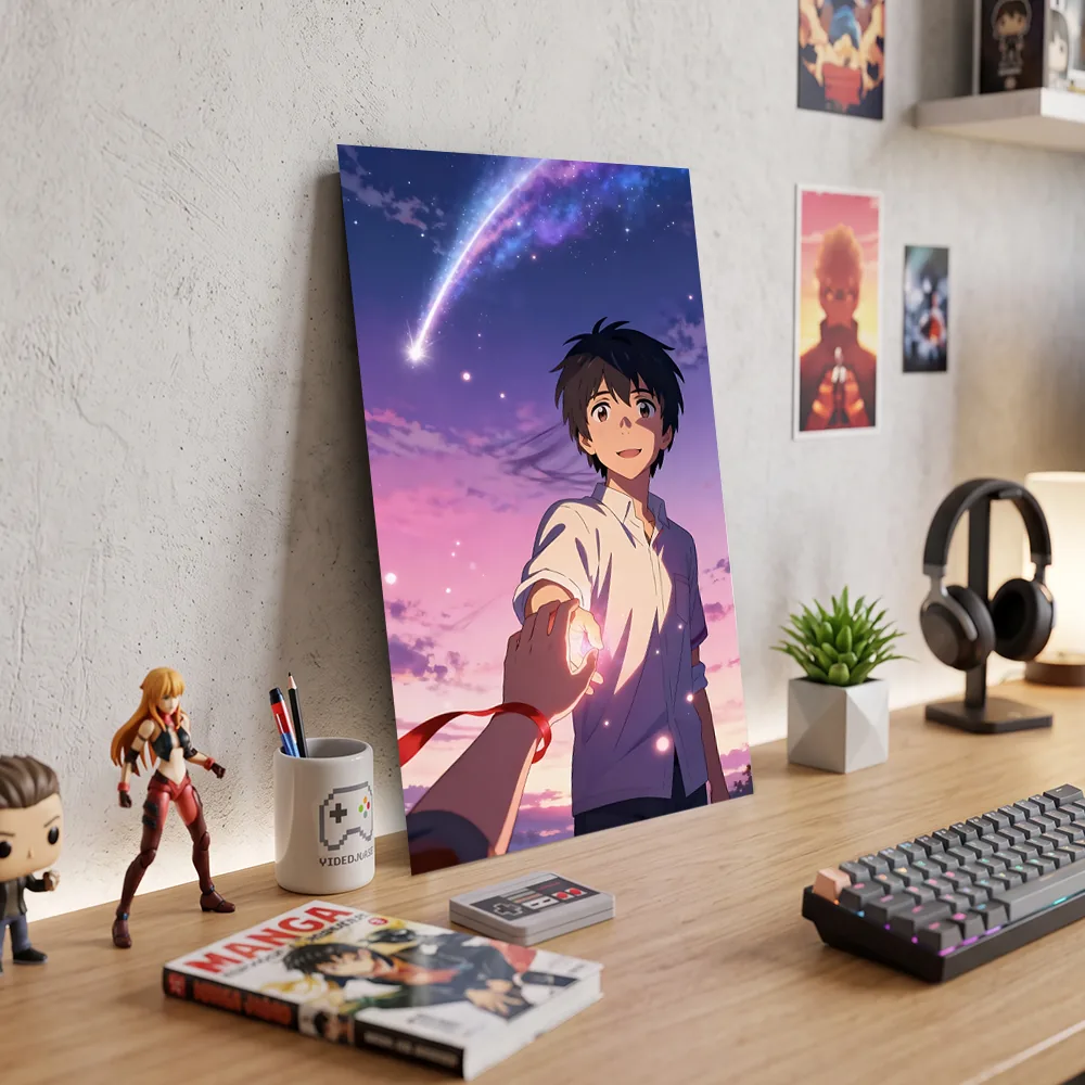 Póster Metálico Taki Tachibana Your Name Kimi no Na wa - Cuadro de Metal 21x28 cm