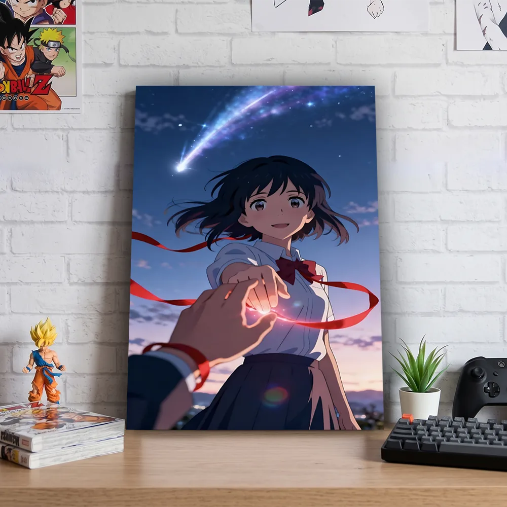 Póster Metálico Mitsuha Miyamizu Your Name Kimi no Na wa - Cuadro de Metal 21x28 cm - Imagen 3